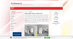 Desktop Screenshot of prohuman.si